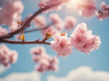 blossoms blooming on trees