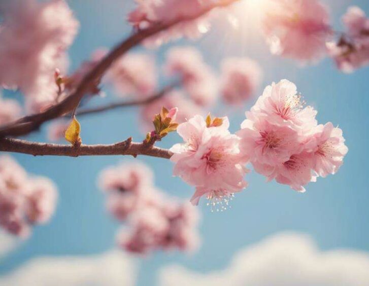 blossoms blooming on trees blossoms blooming on trees