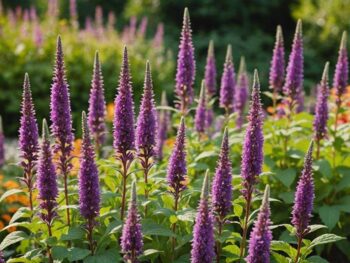 colorful agastache for gardens