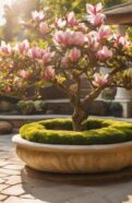 container gardening with magnolias