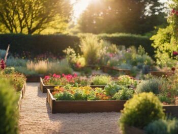 gardening in raised beds