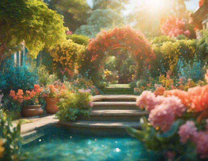 lush colorful vines twining lush colorful vines twining