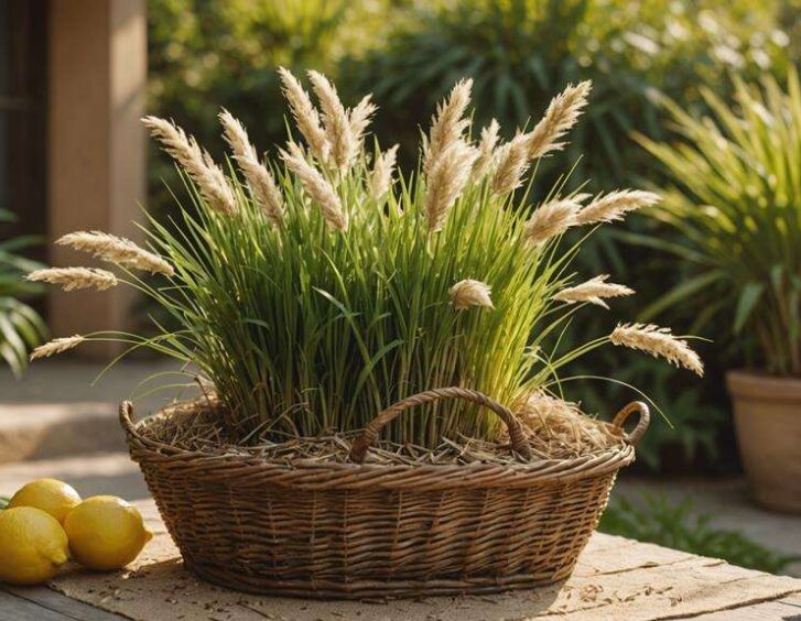 sowing lemongrass seeds joyfully
