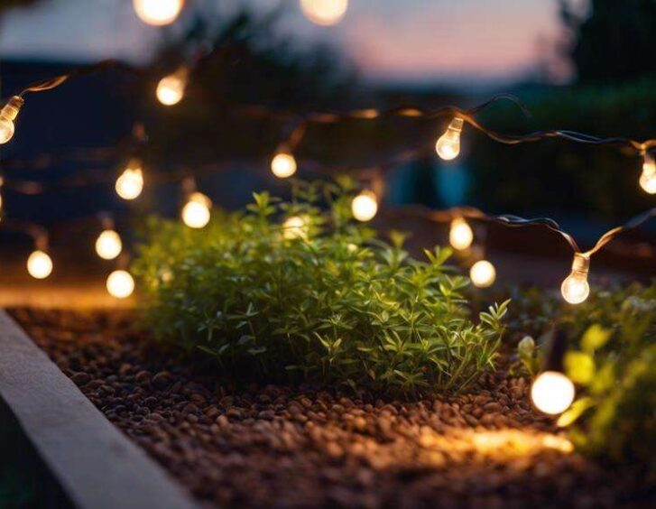 stylish outdoor garden lighting